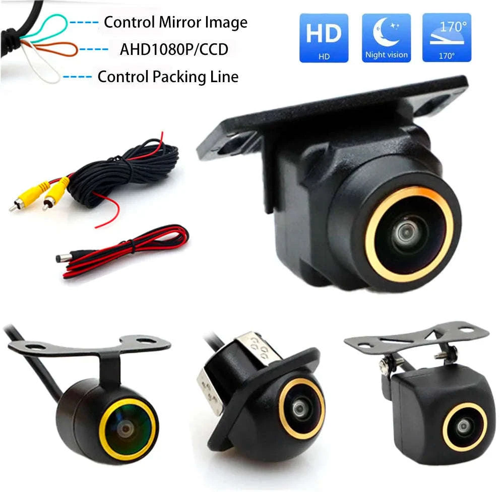 1080P Fisheye Backup Camera with 170° Wide View & Night Vision-C