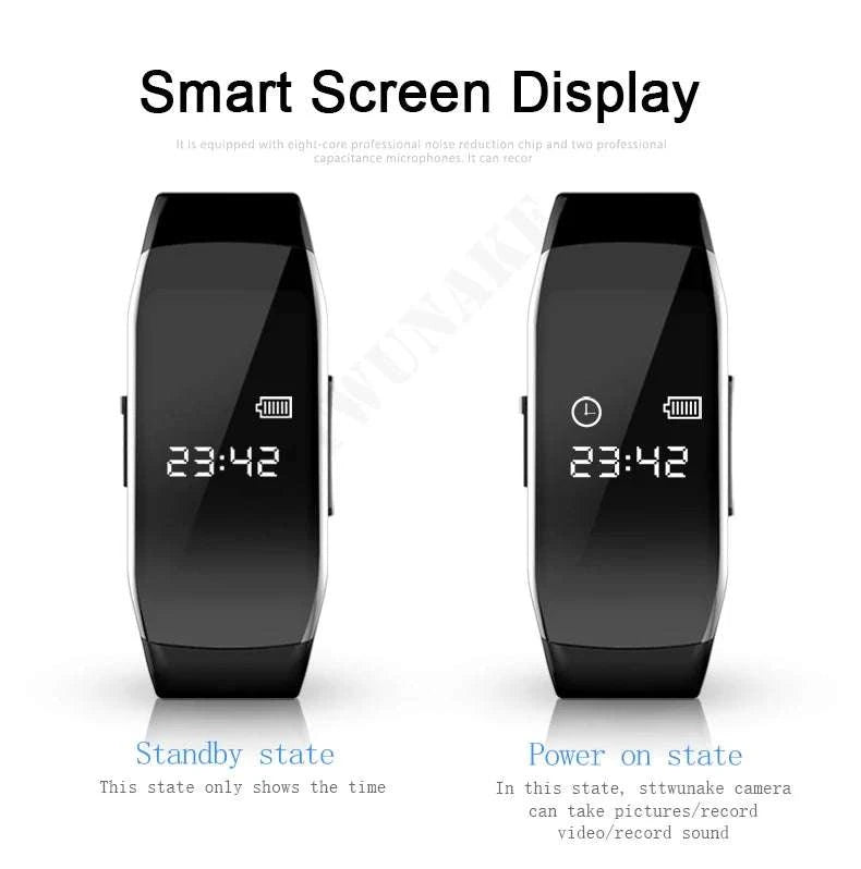 1080P HD Camera Watch with Voice Recorder and One-Click Recording-With otg adapter / 16GB