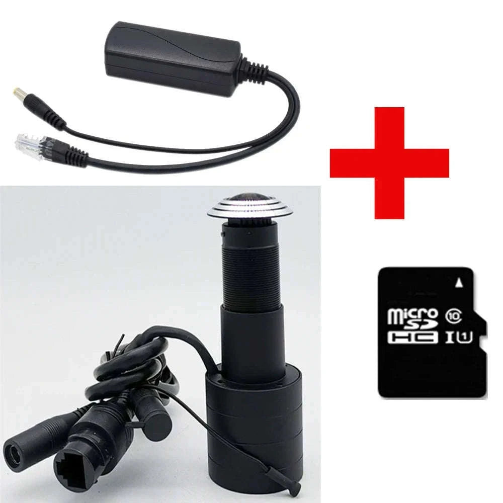 1080P HD Door Peephole POE IP Camera with 170° View-8G(add POE) / 1.7mm