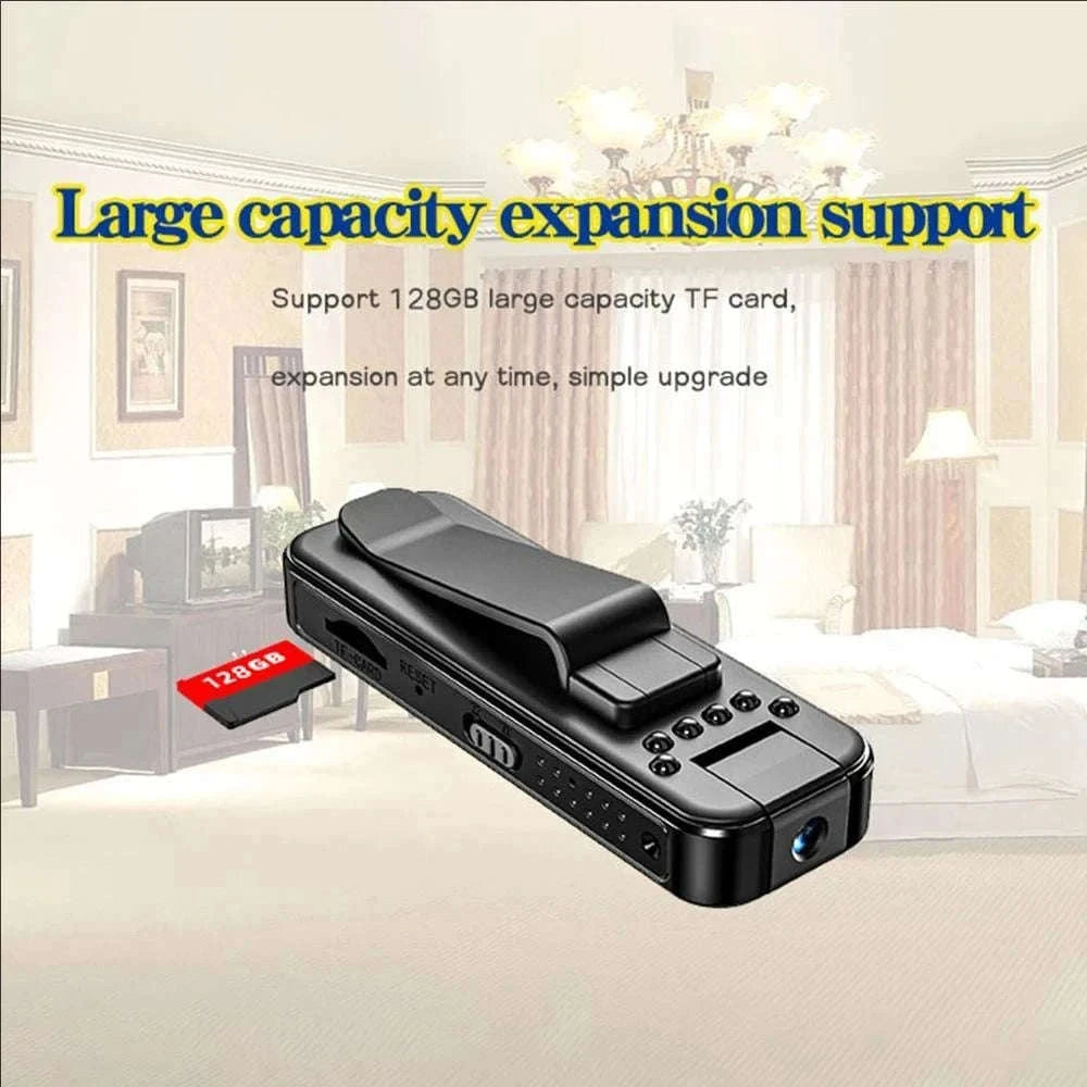 1080P HD Mini Camera with Night Vision-black / Without TF Card