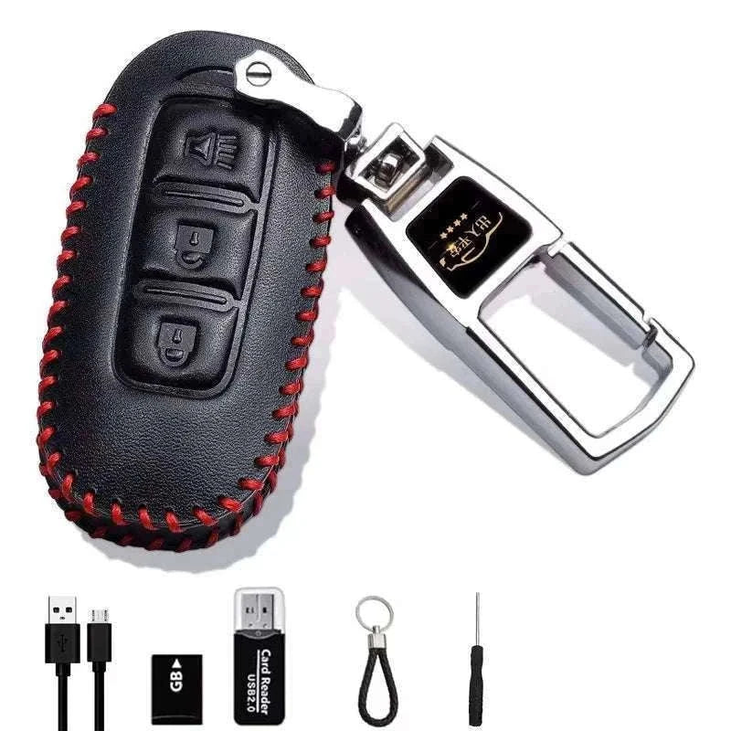 1080P HD Mini Keychain Camera for Discreet Home & Baby Monitoring-Red / 64 GB