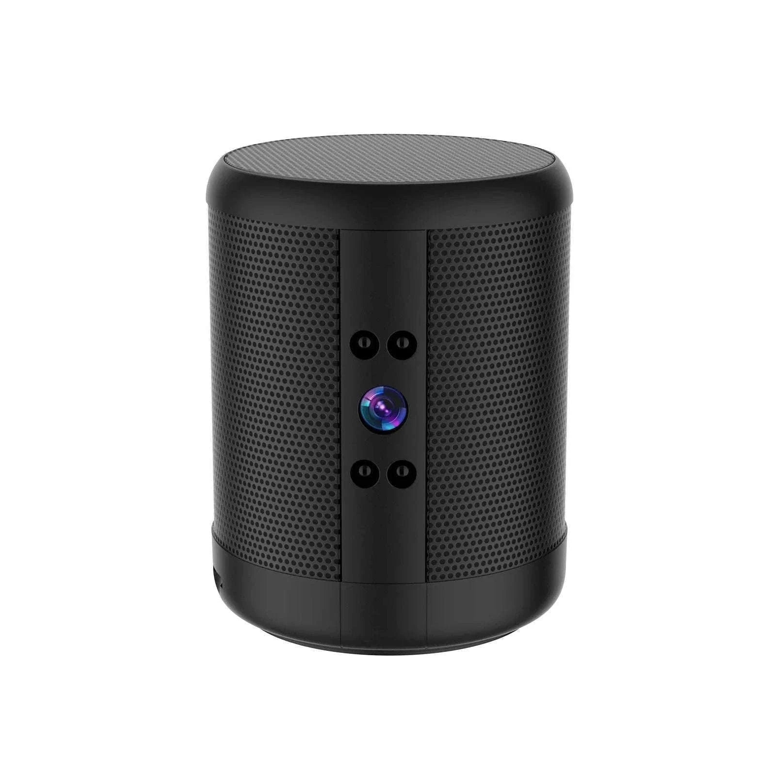 1080P HD Mini WiFi Camera Bluetooth Speaker with Night Vision-Black / only camera