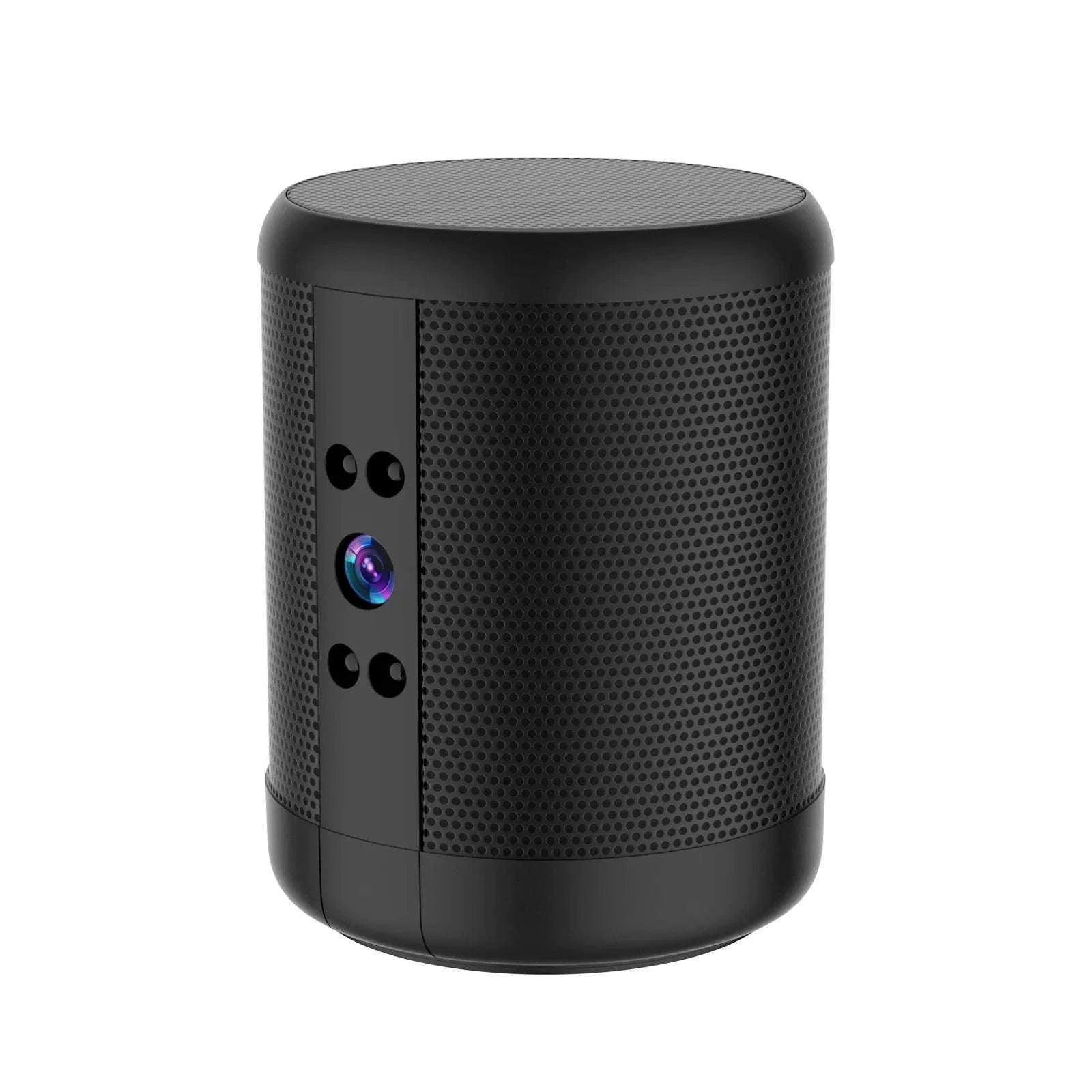 1080P HD Mini WiFi Camera Bluetooth Speaker with Night Vision-Black / only camera