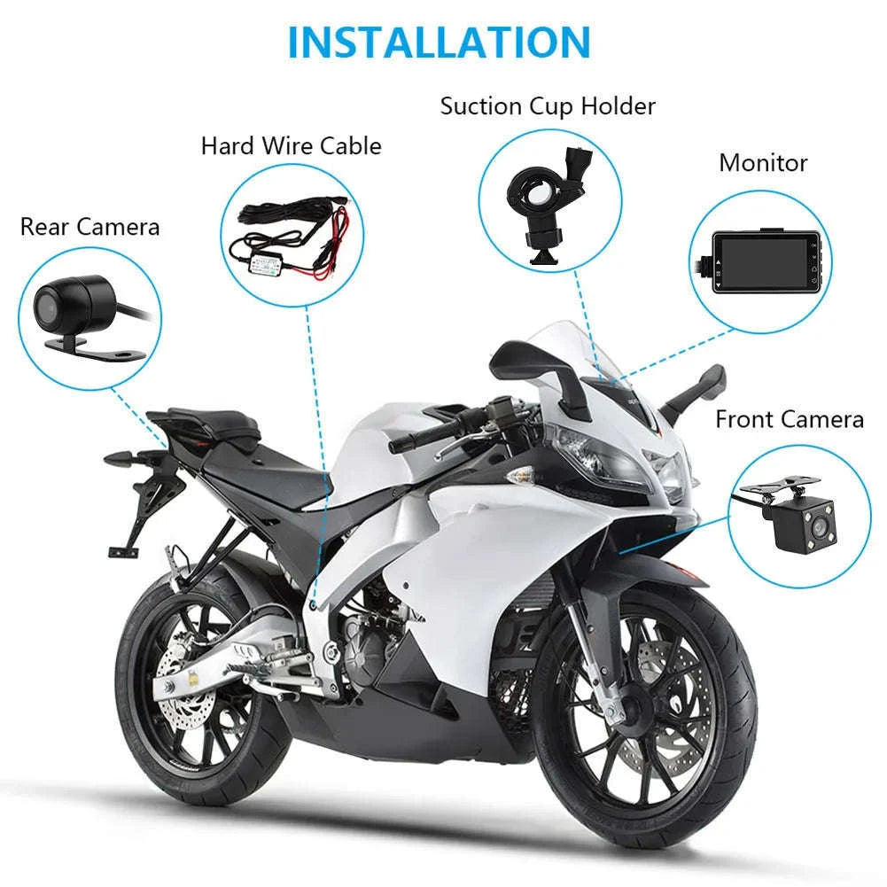 1080P HD Motorcycle Dash Cam DVR SE300-Default Title