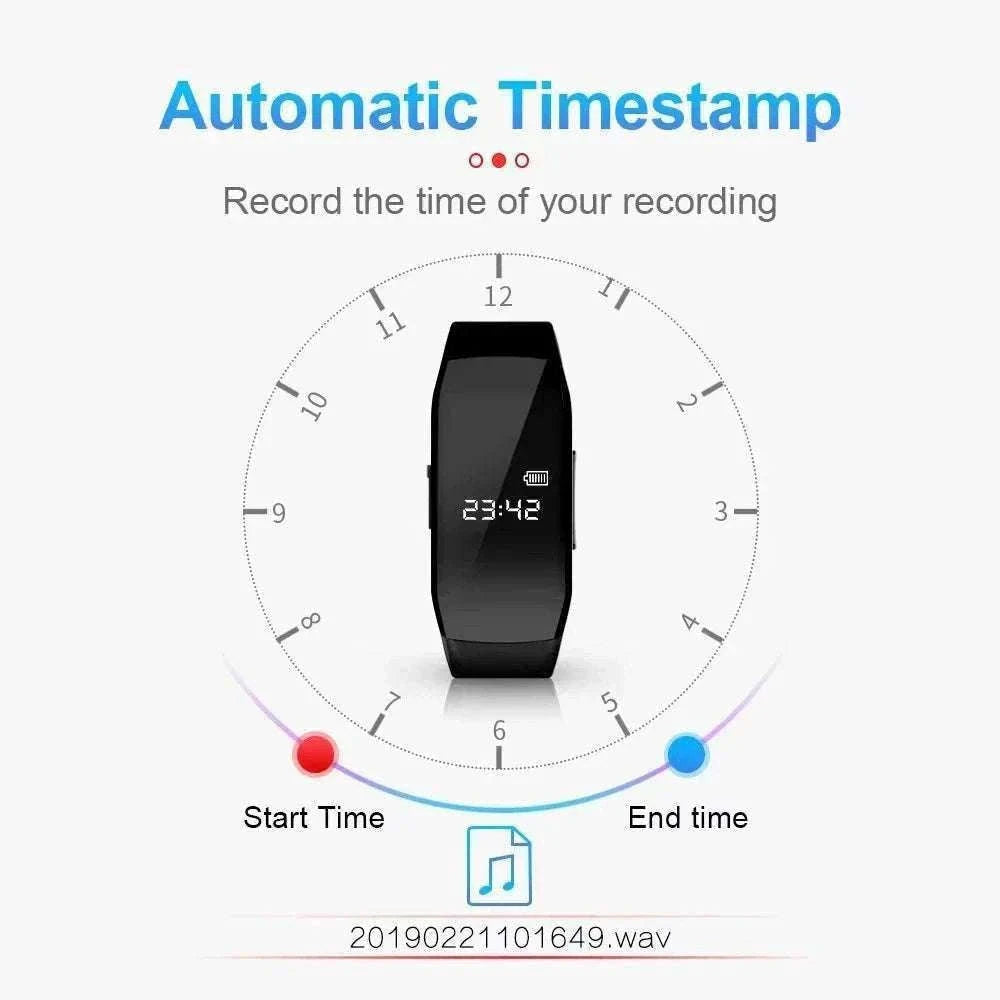 1080P HD Recording Watch with Video, Voice Recorder & Photo Capture-black / 16 GB