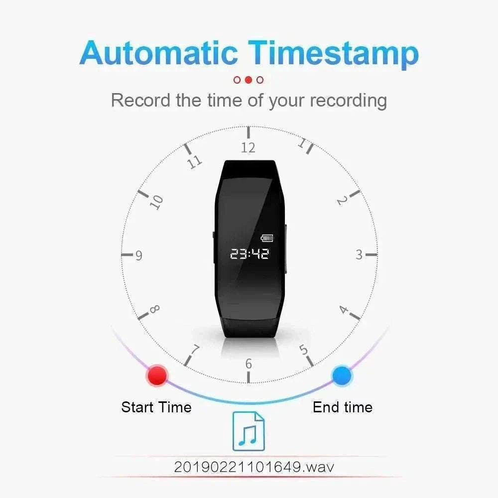1080P HD Recording Watch with Video, Voice Recorder & Photo Capture-black / 16 GB
