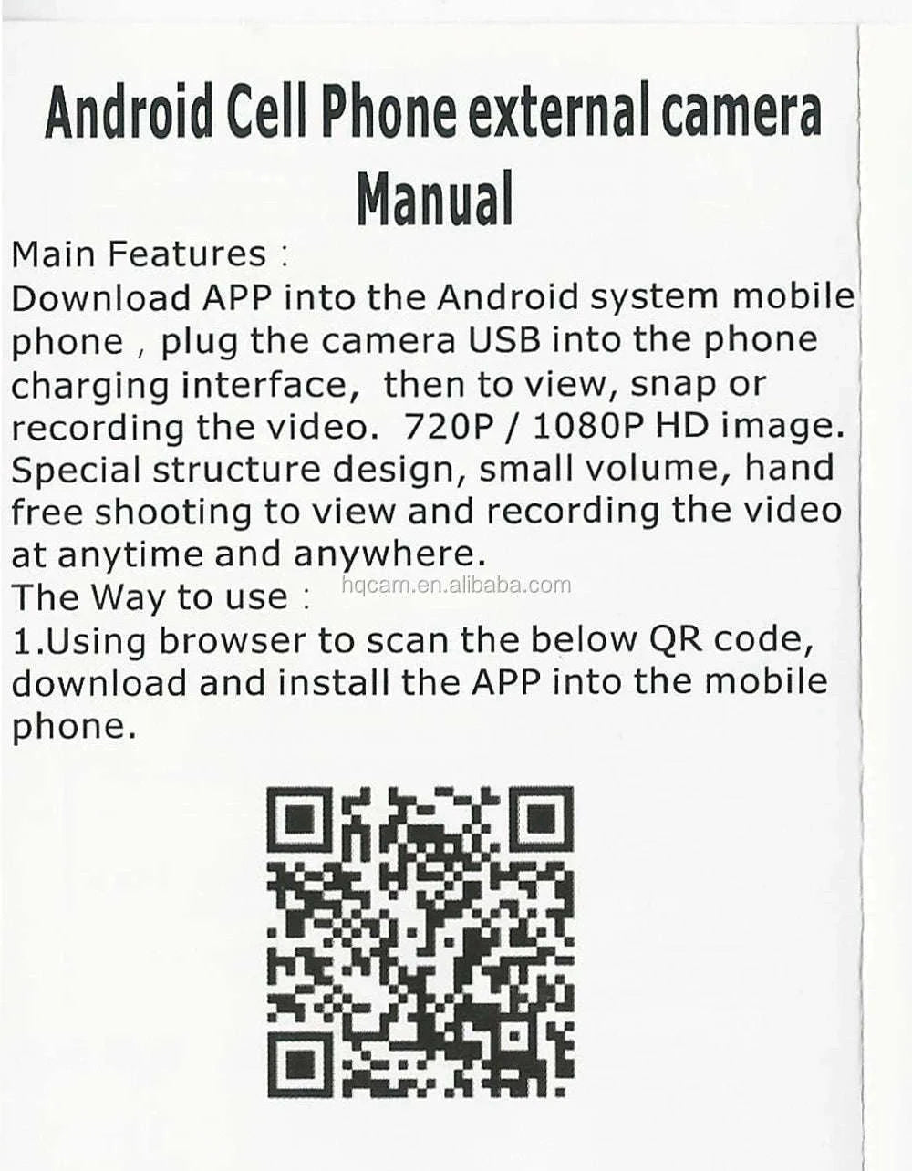 1080P Micro UVC OTG USB Mini Camera for Phones and Computers-type-c 1080P