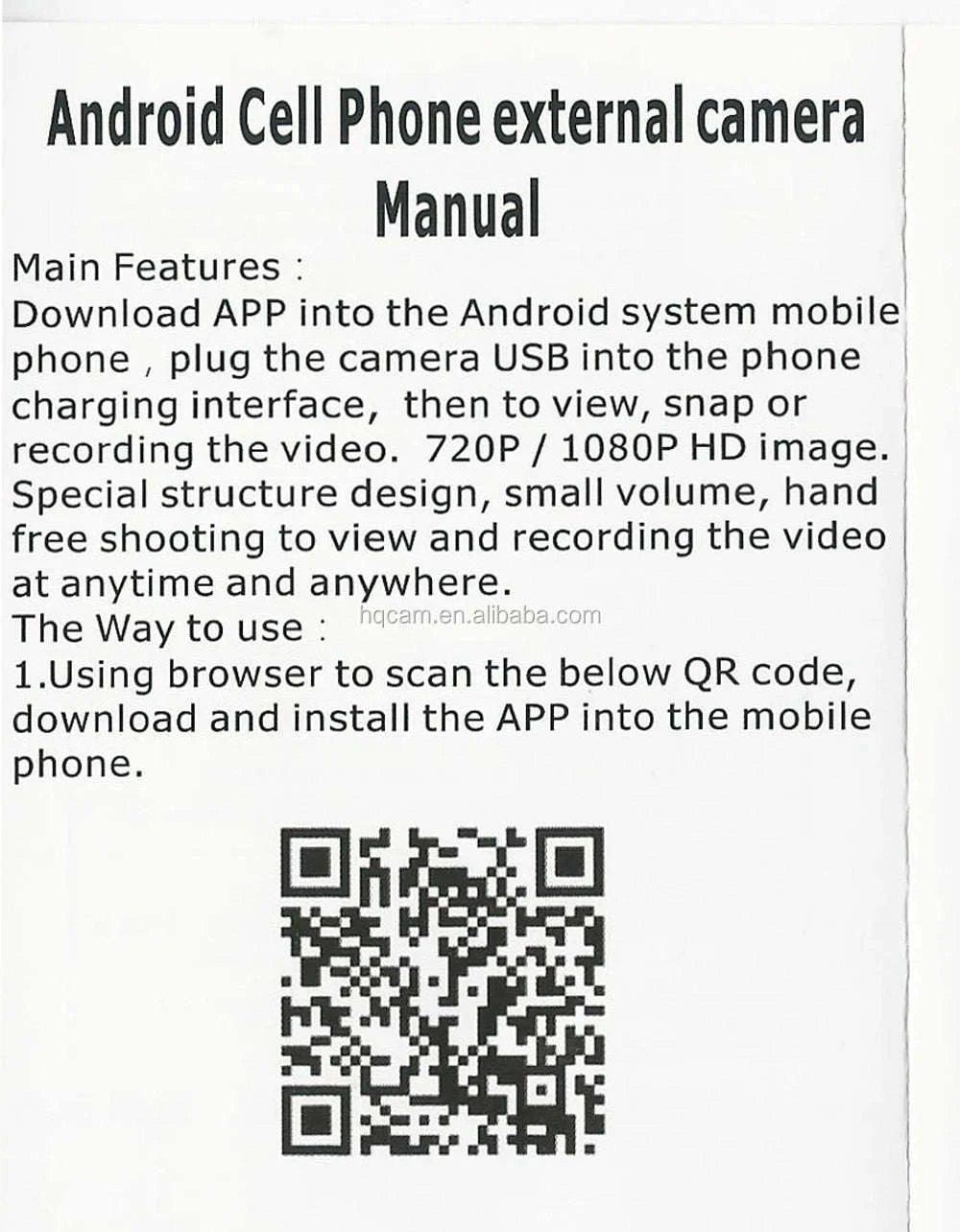 1080P Micro UVC OTG USB Mini Camera for Smartphones and Computers-type-c 1080P