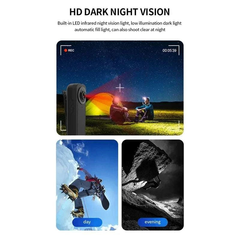 1080P Mini Body Camera A18 with Night Vision & Loop Recording-black / 32GB