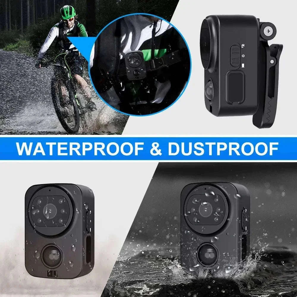 1080P Mini Body Camera Waterproof with Night Vision & PIR Motion Sensor-Waterproof Camera Ad