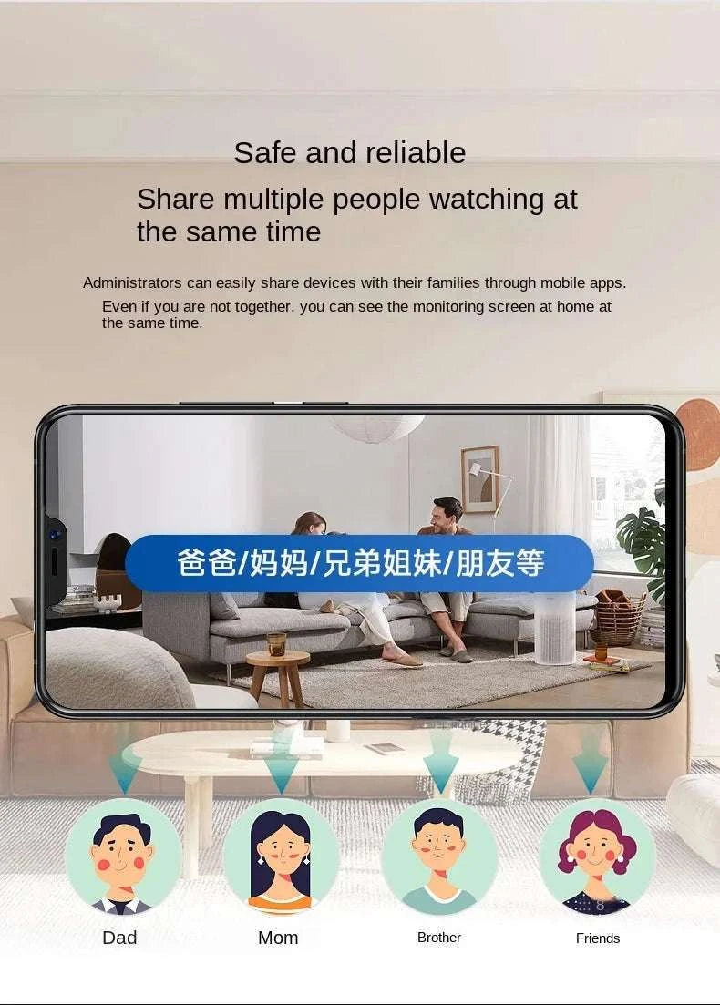 1080P Mini HD Camera Wireless WiFi Security Cam with Night Vision-