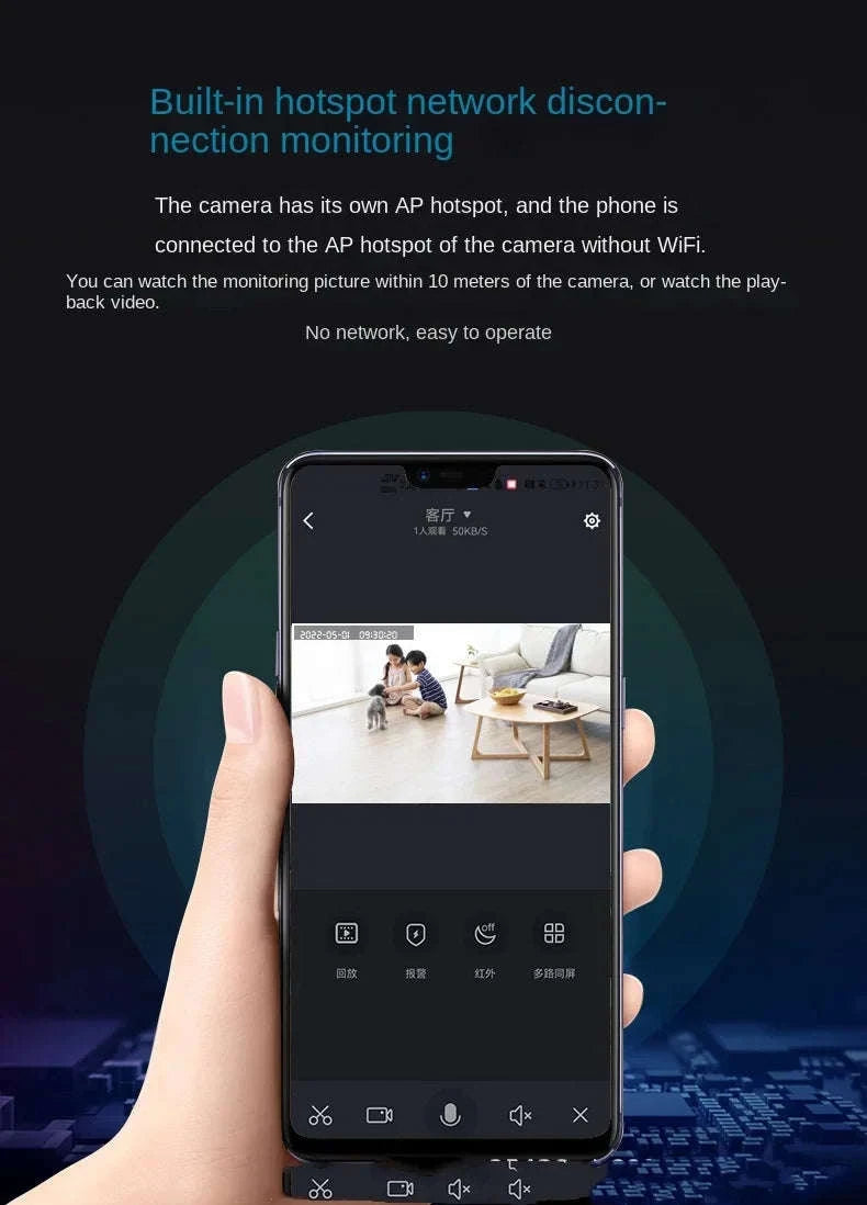 1080P Mini HD Camera Wireless WiFi Security Cam with Night Vision-Wifi mini cam / cam add 8gb card