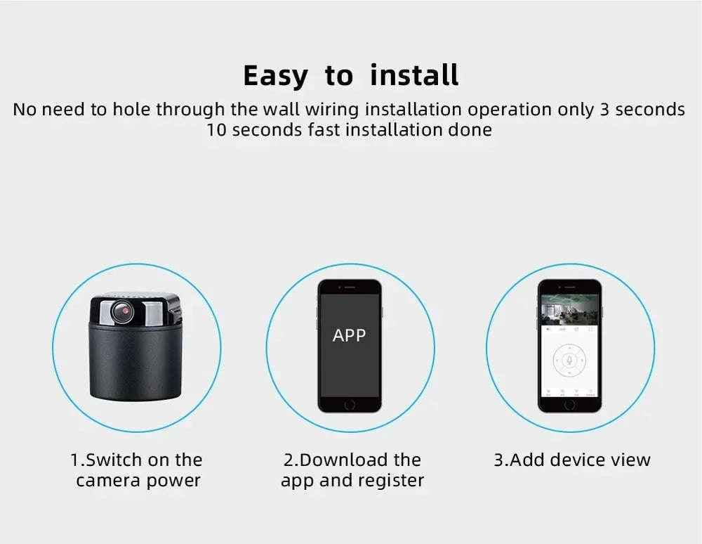 1080P Mini HD Camera Wireless WiFi Security Cam with Night Vision-Wifi mini cam / cam add 8gb card