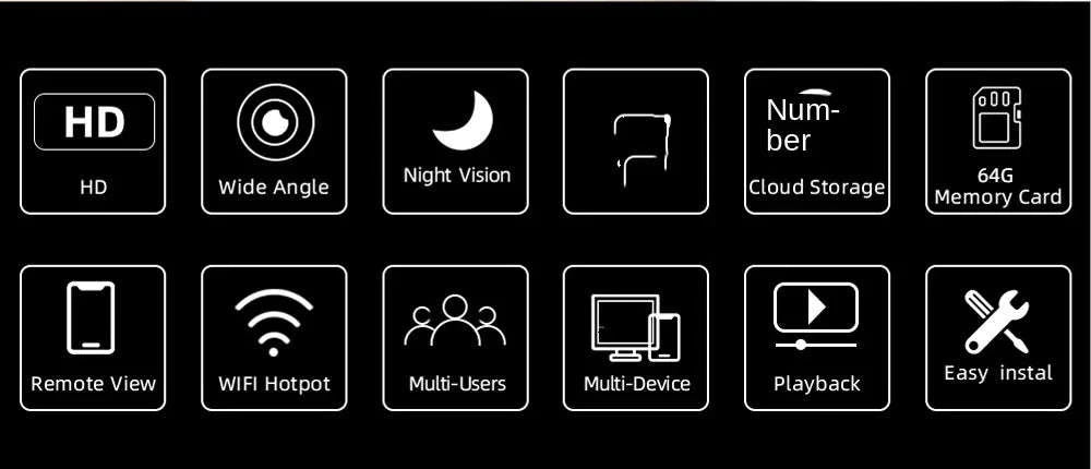 1080P Mini HD Camera Wireless WiFi Security Cam with Night Vision-Wifi mini cam / cam add 8gb card