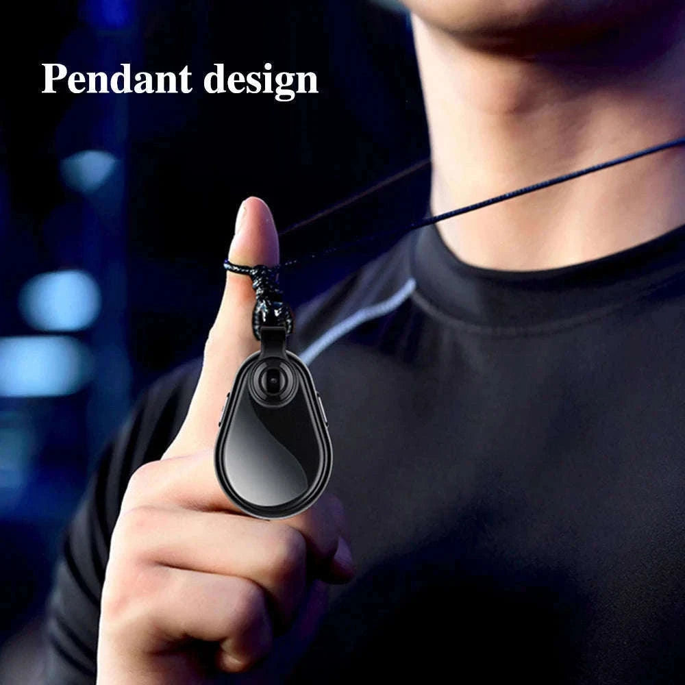 1080P Mini Hidden Camera Necklace with Wide Angle & Audio Recording-V2 / 16G