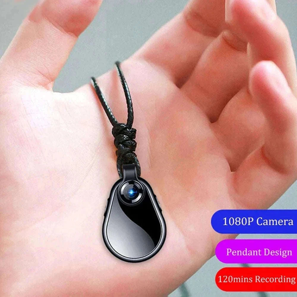 1080P Mini Hidden Camera Necklace with Wide Angle & Audio Recording-V2 / 16G