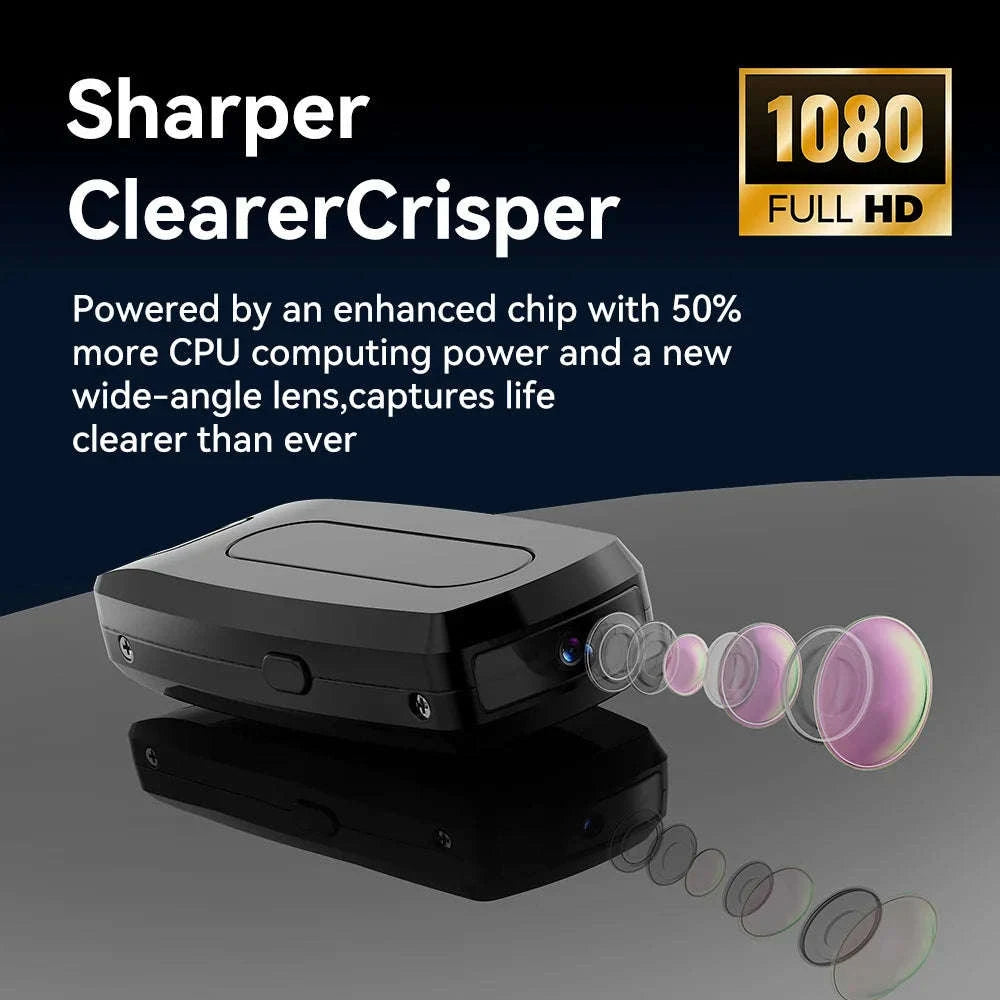 1080P Mini Hidden Camera with One-Button Recording & Audio Support-black / 64GB