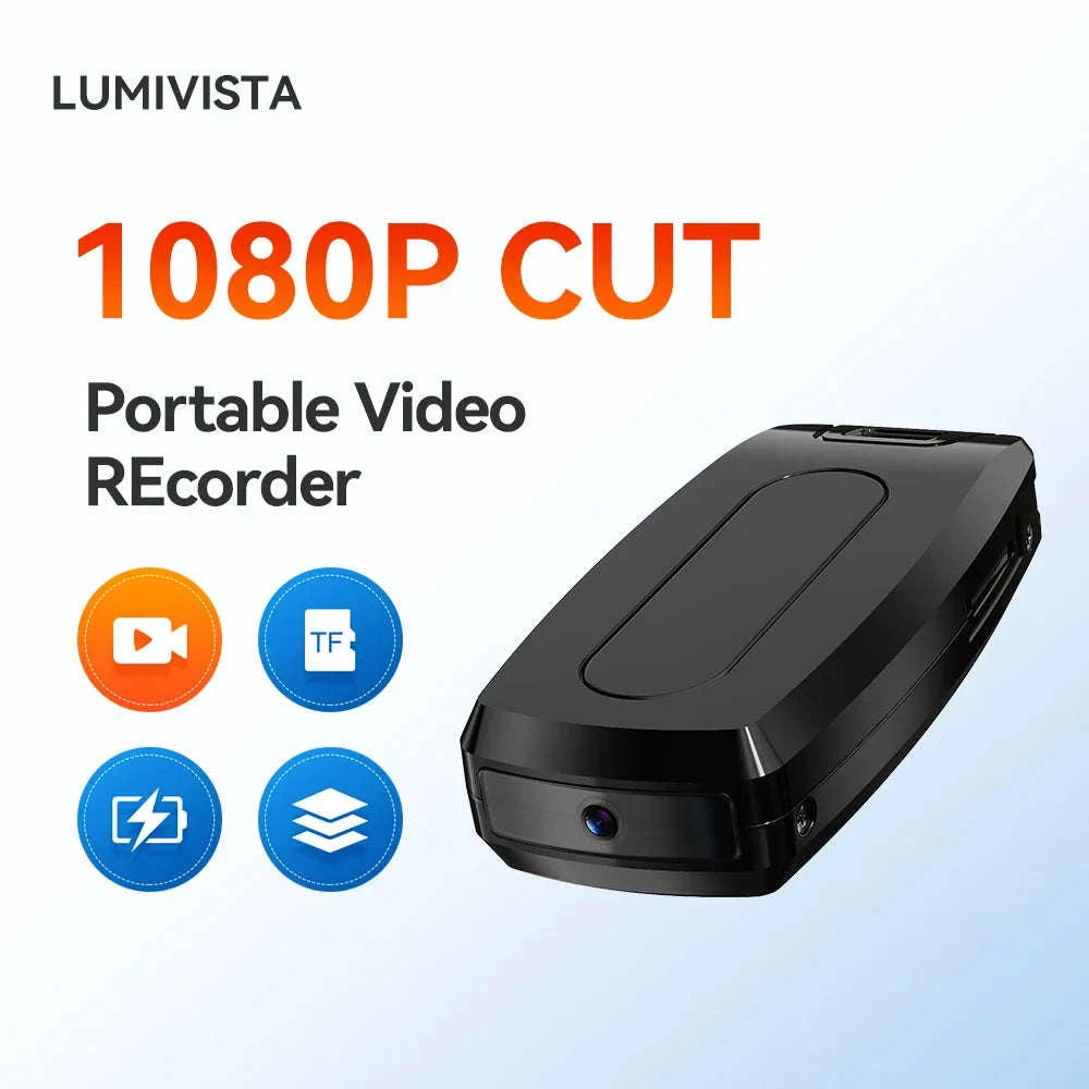 1080P Mini Hidden Camera with One-Button Recording & Audio Support-black / 64GB