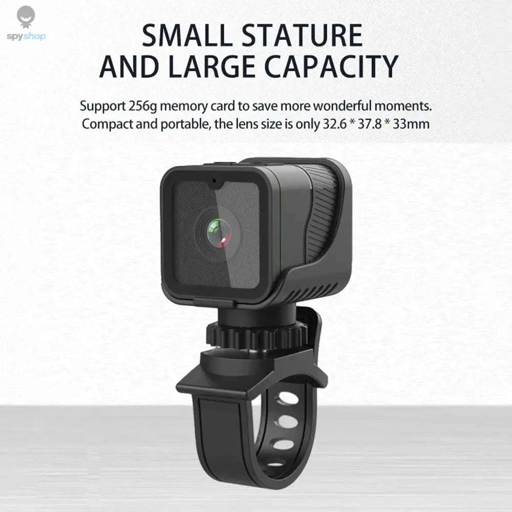 1080P Mini Sports Camera – WiFi Waterproof Action Cam for Outdoor Adventures-black