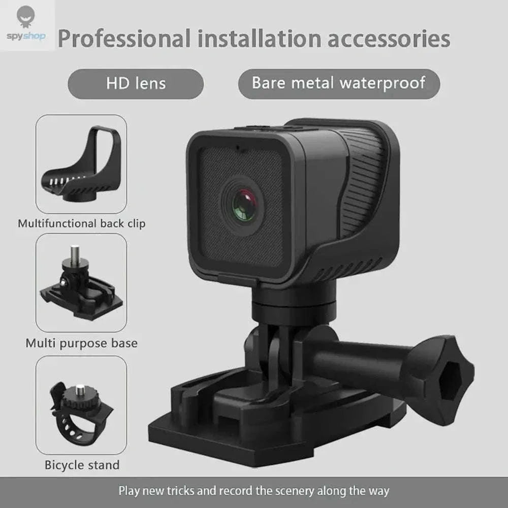 1080P Mini Sports Camera with WiFi and Waterproof Housing-black