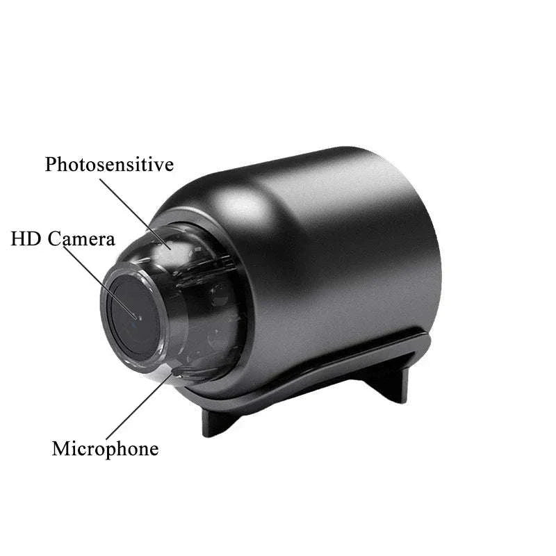 1080P Mini WiFi Camera with HD Night Vision for Home Security-1080P Black