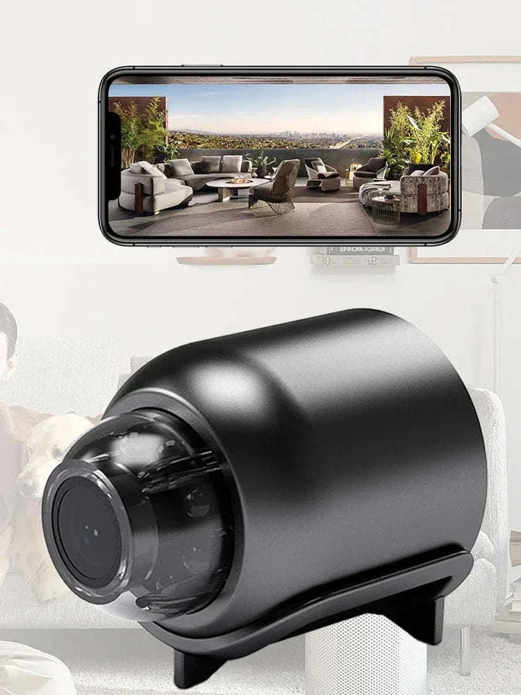 1080P Mini WiFi Camera with HD Night Vision for Home Security-1080P Black