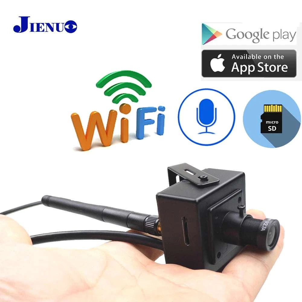 1080P Mini WiFi Security Camera with Audio and Motion Alerts-1080P With Adapter / AU Plug / 3.6mm