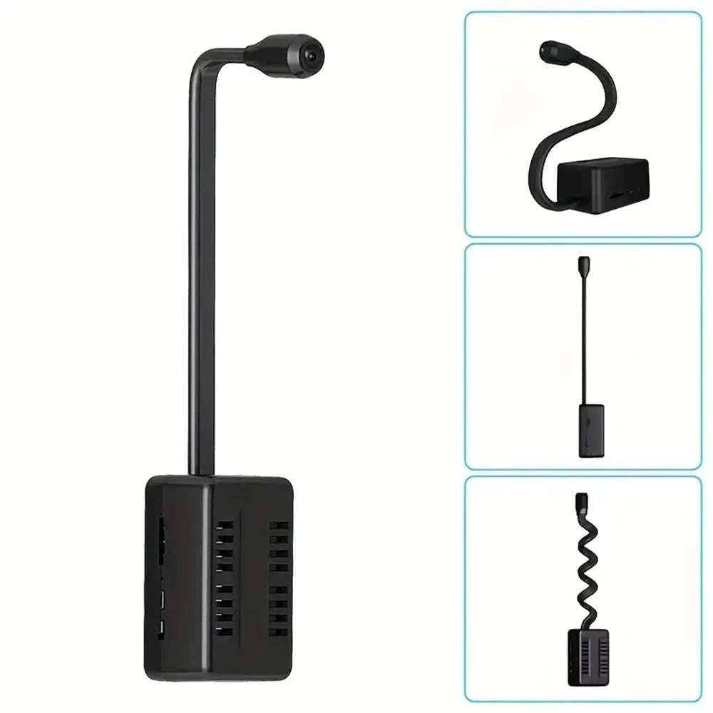 1080P Mini WiFi Security Camera with Motion Alerts & Remote View-Black / No TF Card