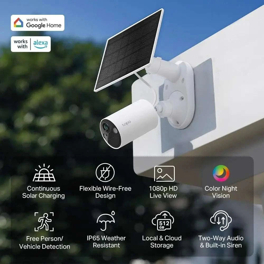 1080p Solar Security Camera Wireless Outdoor with Person Detection-United States