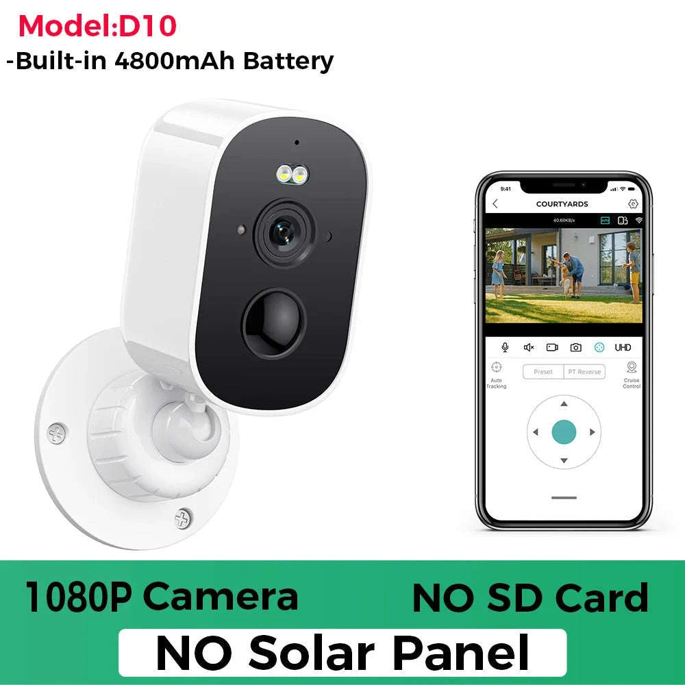 1080P Solar WiFi Security Camera-1080P NO SD Card