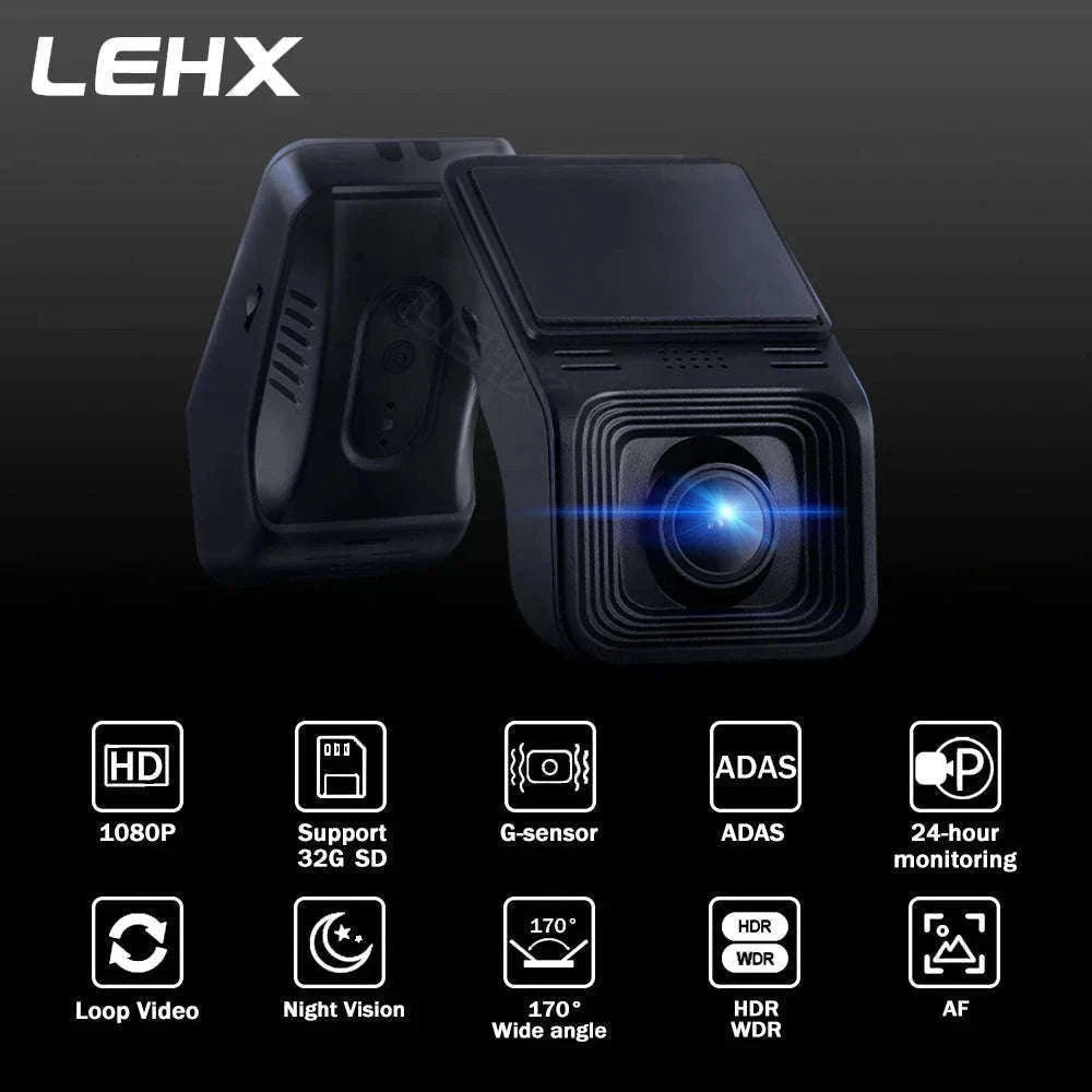 1080P USB Dash Cam for Android Car Stereo with ADAS Alerts-1080P-DVR / 64G CARD