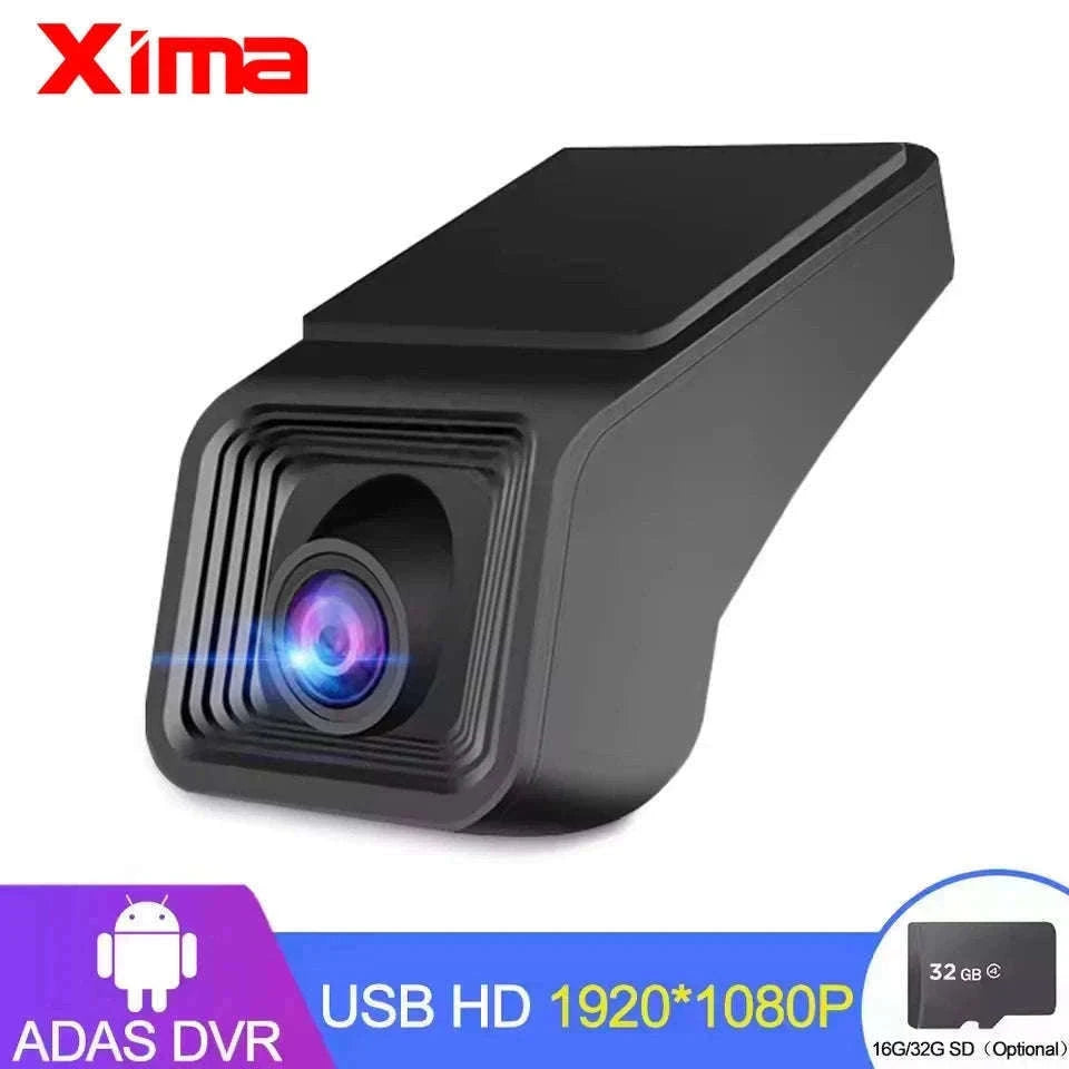 1080P USB Dash Cam for Android Car Stereo with ADAS Alerts-1080P-DVR / 64G CARD