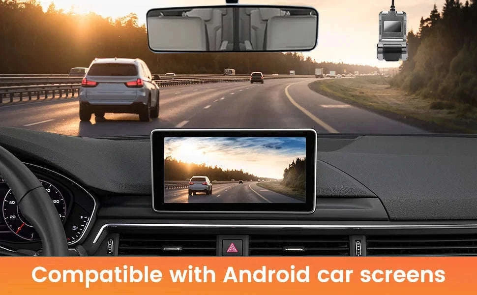 1080P USB Dash Camera with ADAS Alerts for Android Head Units-NO Card
