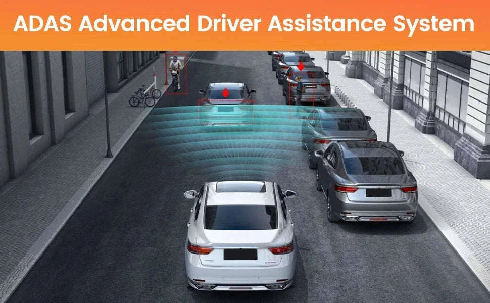 1080P USB Dash Camera with ADAS Alerts for Android Head Units-NO Card
