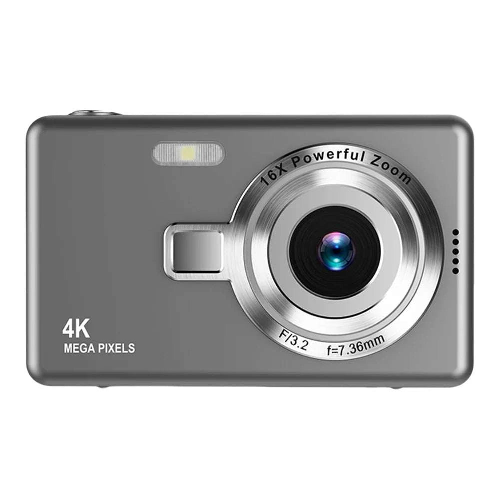 1080P Vlogging Camera 96MP Digital Camera with 16X Zoom IPS Screen-Black / United States