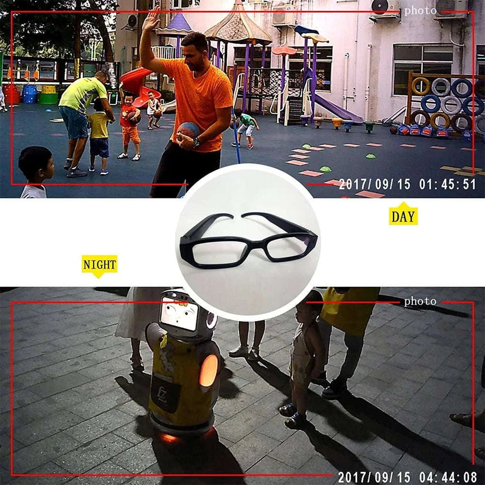 1080P Wearable Camera Glasses for Sports, Travel & Daily Recording-SM13A / China Mainland