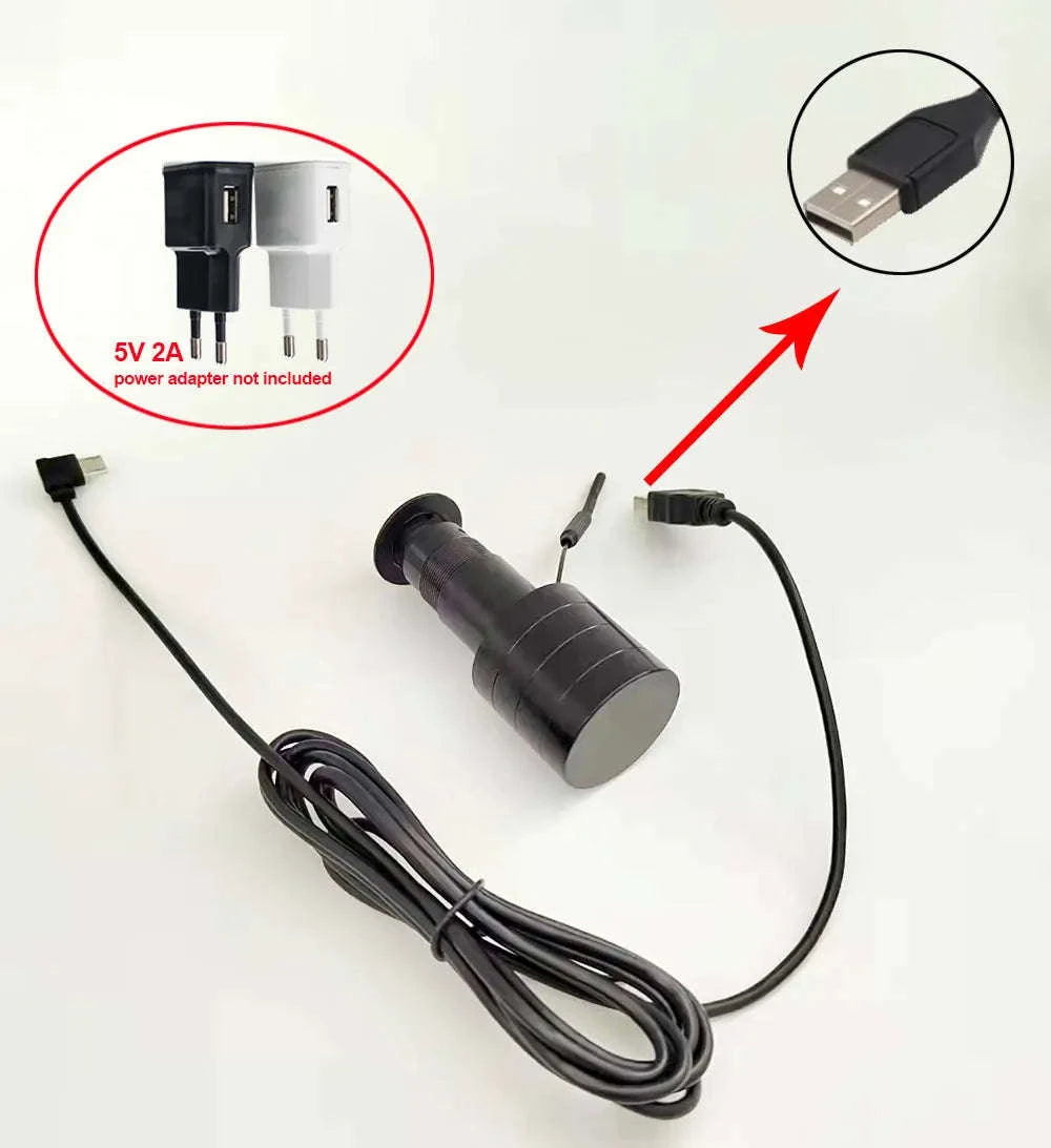 1080p Wi-Fi Peephole Door Camera with Night Vision & Motion Alerts-add 32G TF