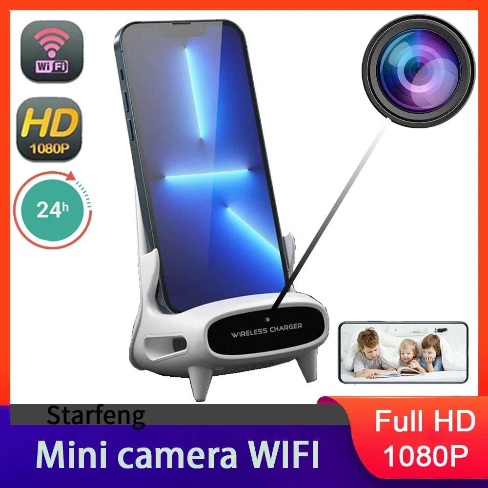 1080P WiFi Camera Clock with Night Vision & Remote Monitoring-128G camera
