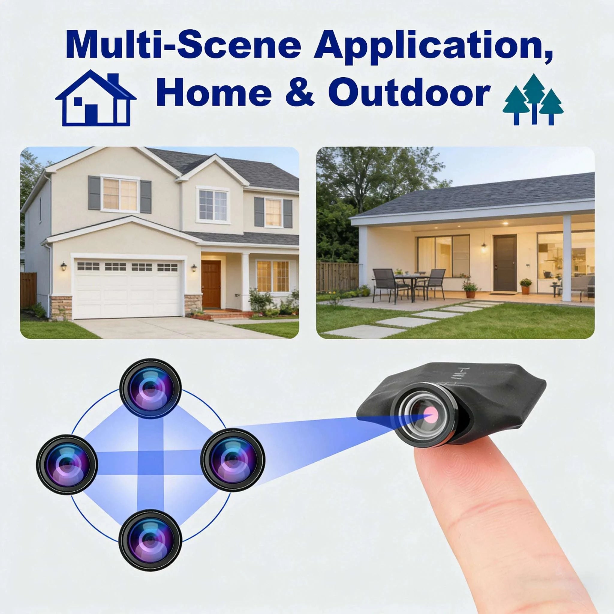 1080P WiFi Mini Camera with Motion Detection & Remote Viewing-black / NO SD Card