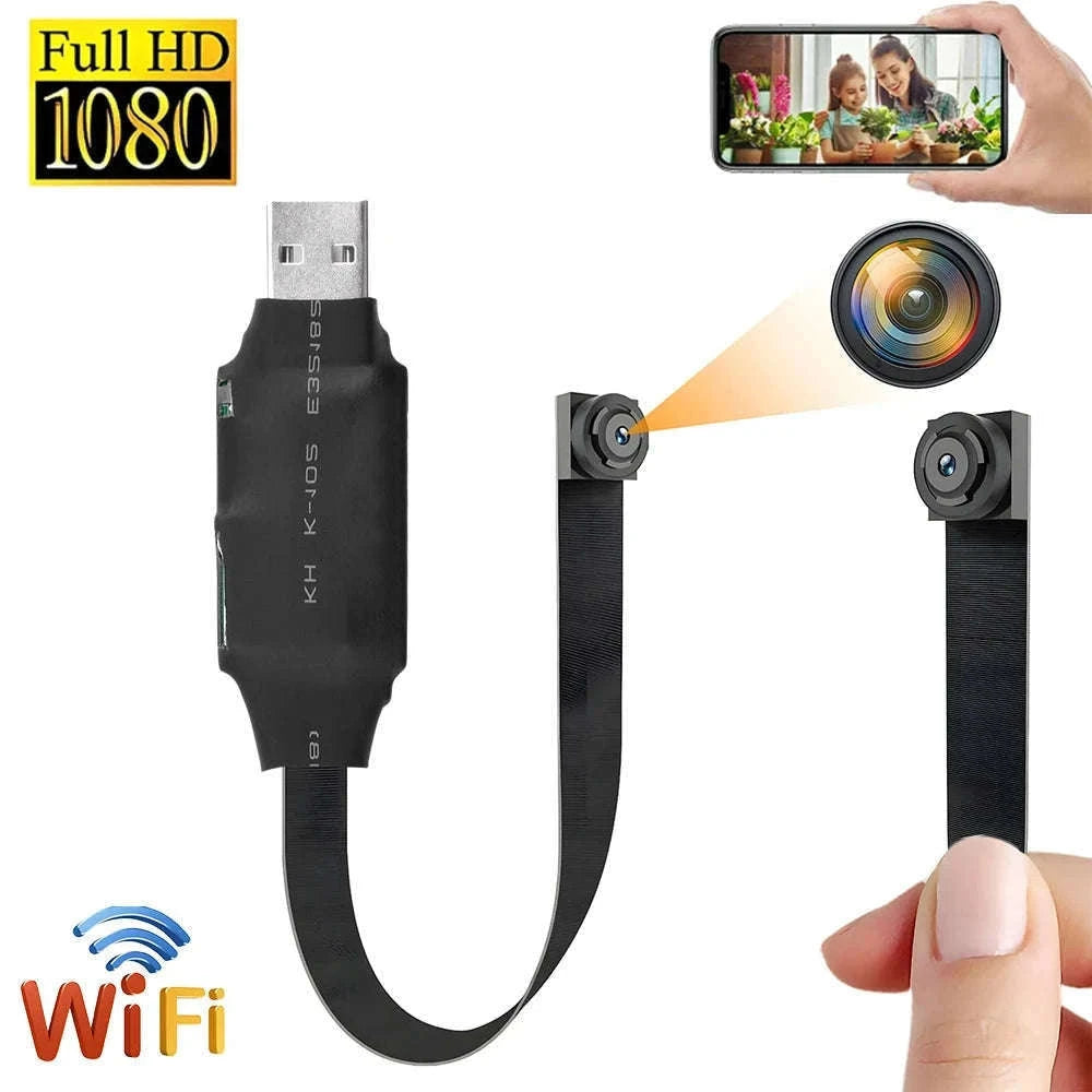 1080P WiFi Mini Camera with Remote Viewing & Motion Detection-B with 32GB Card