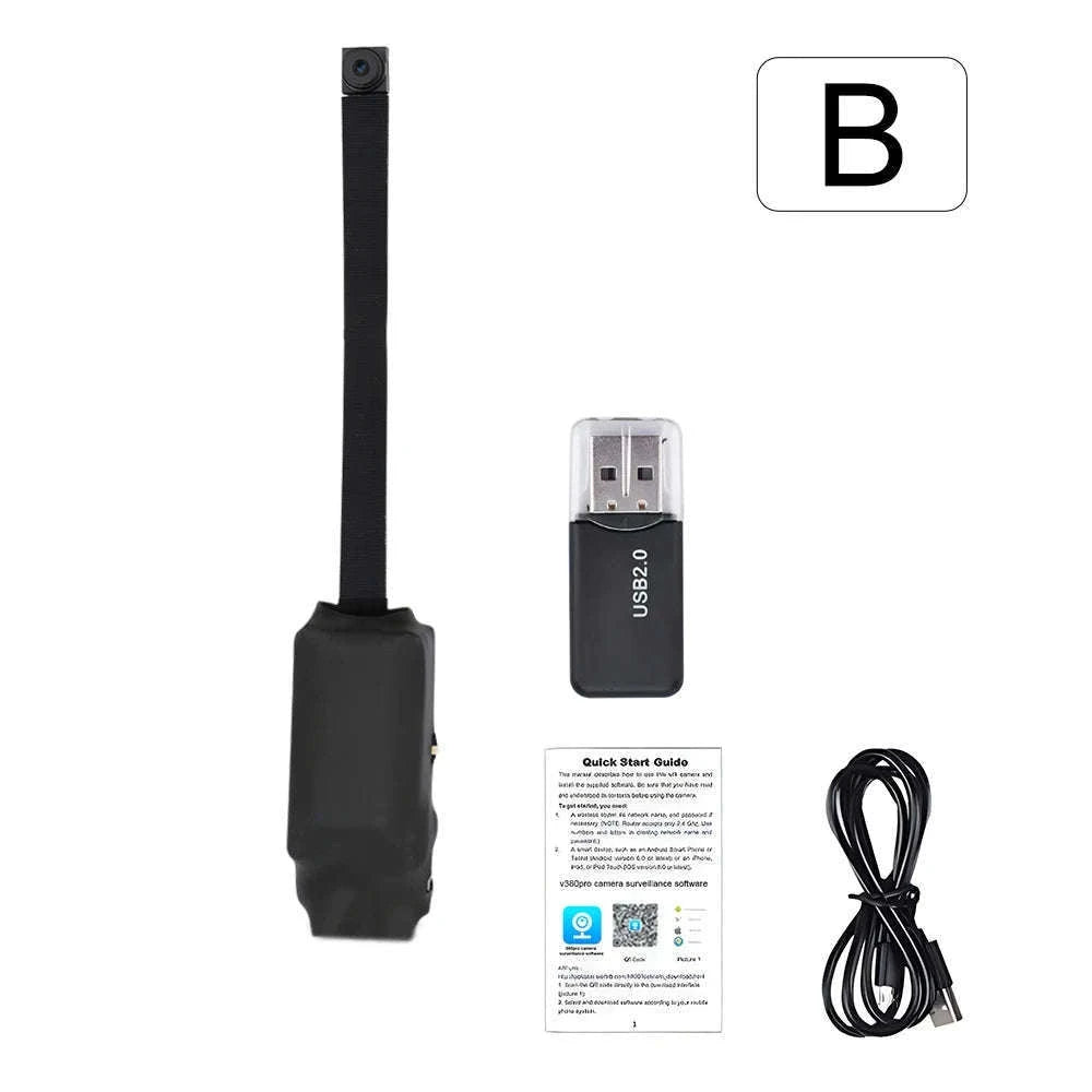 1080P WiFi Mini Camera with Remote Viewing & Motion Detection-B with 32GB Card