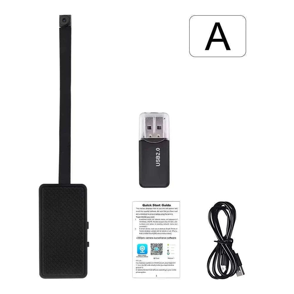 1080P WiFi Mini Camera with Remote Viewing & Motion Detection-B with 32GB Card