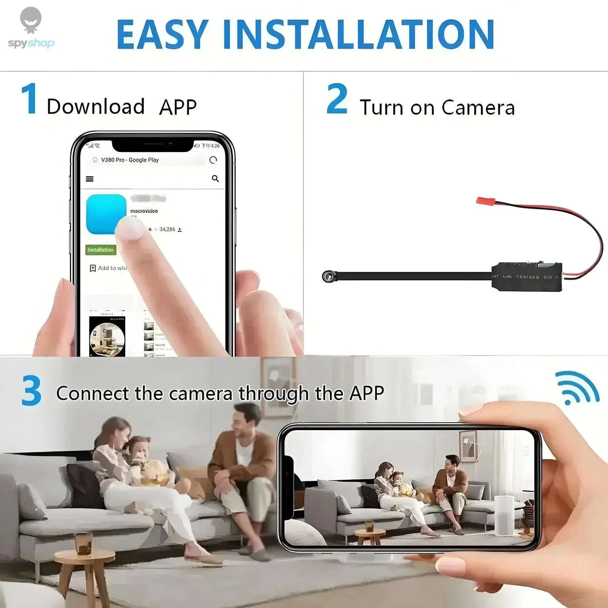 1080P WiFi Mini Security Camera Module-A