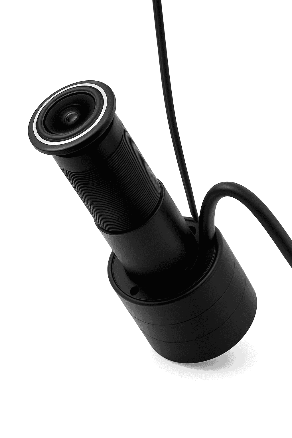 1080P WiFi Peephole Camera Door Viewer with Motion Detection-black US Power