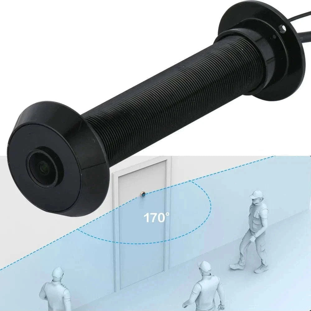 1080P WiFi Peephole Door Camera with Motion Detection-silver / EU Plug