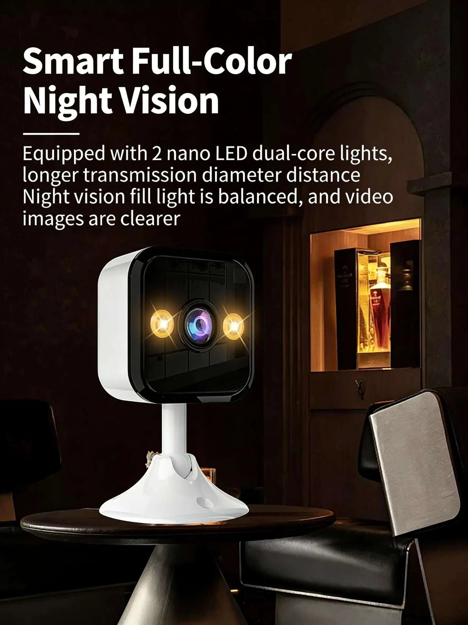 1080P WiFi Security Camera Indoor Outdoor IP66 Night Vision-A13-32GB SD Card / UK Plug