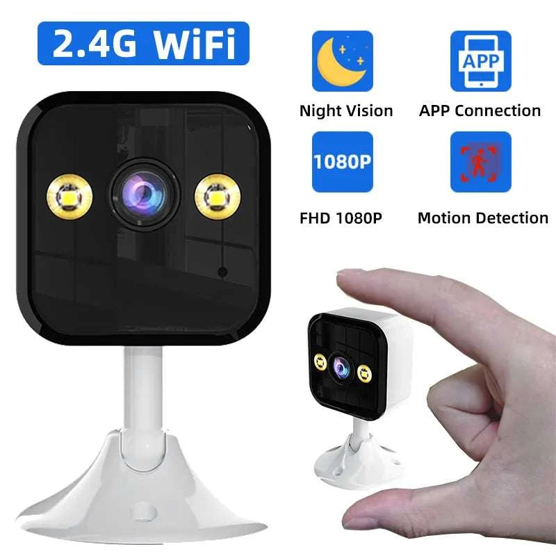 1080P WiFi Security Camera Indoor Outdoor IP66 Night Vision-A13-32GB SD Card / UK Plug