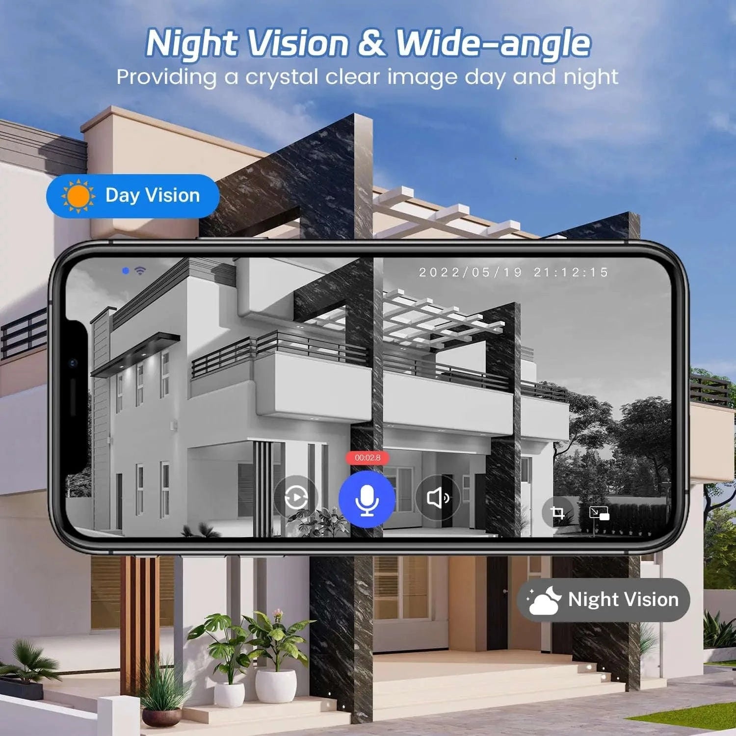 1080P Wireless Doorbell Camera with AI Detection & Night Vision-United States