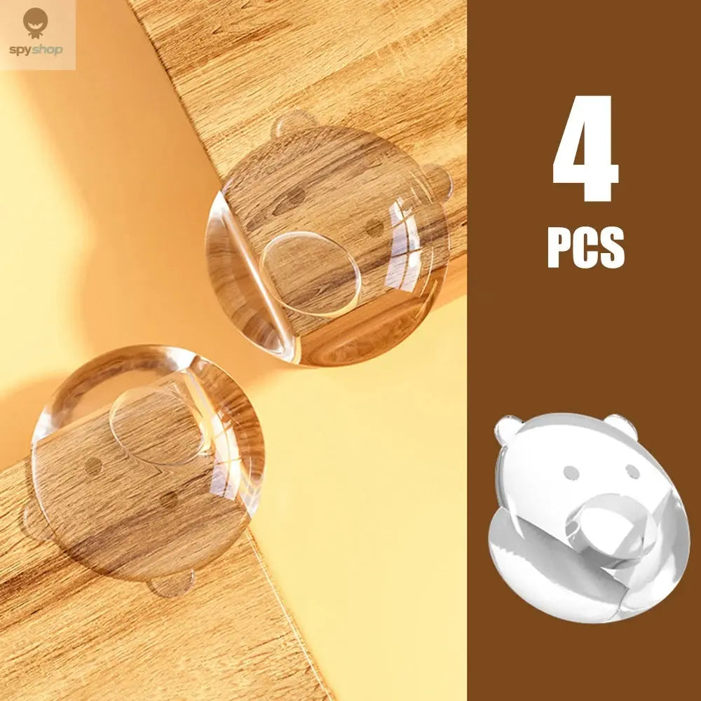 10PCS/4PCS Clear Anti-collision Coffee Table Furniture Corner Protectors Children's Soft Corner Sheathing Living Room Decor Spy-shop.com