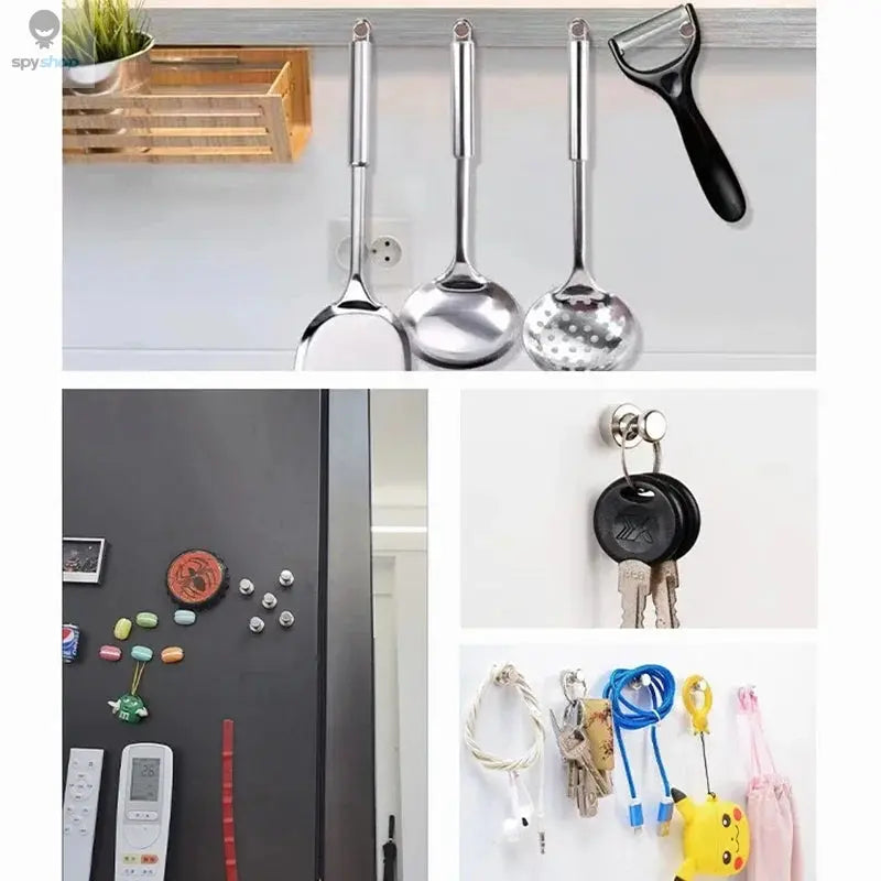 10PCS Magnetic Nail Office Calligraphy And Painting Refrigerator Strong Magnet Nail Teaching Whiteboard Magnetic Nails 12x16mm Spy-shop.com